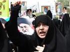 مردم قم در حمایت از حجاب و عفاف راهپیمایی می‌کنند