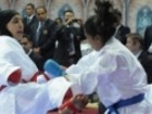 رقابت دختران کاراته کای قم در انتخابی تیم ملی اعزامی به مسابقات آسیایی