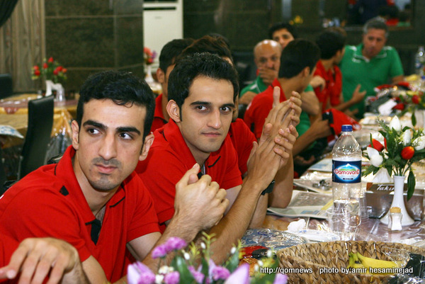 جشن پیراهن بازیکنان فوتسال تیم ماهان تندیس قم
