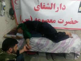 امداد رسانی به بیش از ۱۷۰۰زائر حسینی در موکب حضرت معصومه(س)