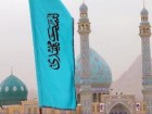 : گزارش تصویری: اهتزاز پرچم‌های فیروزه‌ای در آستانه 9 ربیع در مسجد مقدس جمکران  
