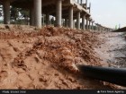 گزارش تصویری: جاری شدن سیلاب در رودخانه قم  