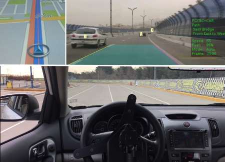 تست موفقیت آمیز نخستین سیستم هوشمند کنترل خودرو بدون راننده در ایران