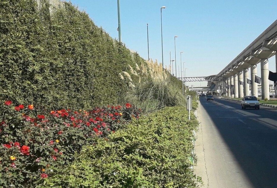پروژه دیواره سبز بلوار زائر تا پایان سال تکمیل می‌شود
