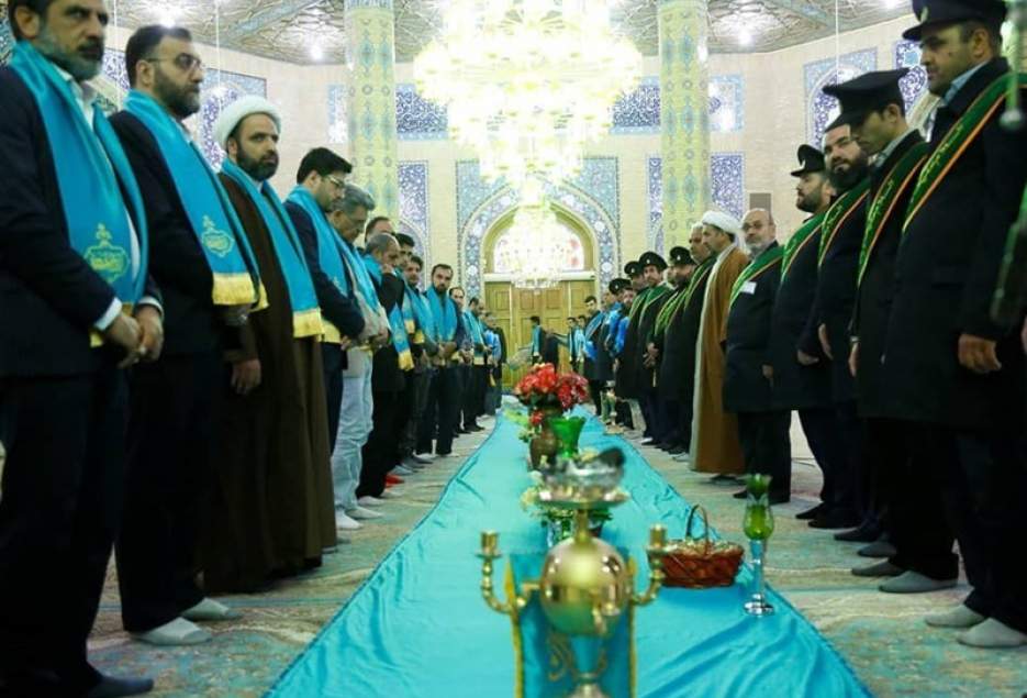 غبارروبی مسجد مقدس جمکران توسط اصحاب رسانه قم و تهران
