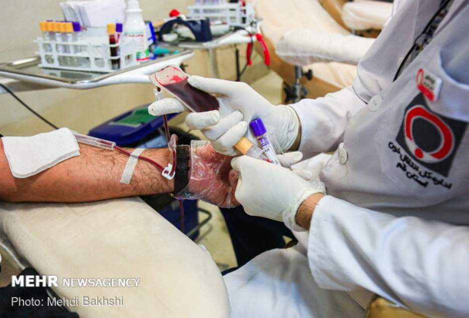 تعداد اهدا کنندگان خون در قم افزایش یافت