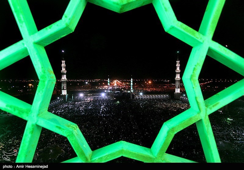 مراسم احیاء شب بیست و یکم ماه رمضان در مسجد مقدس جمکران