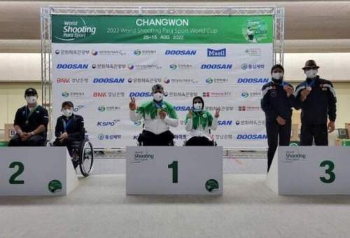 Iran wins air pistol mixed gold in WSPS