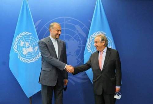 Iran FM raises issue of Vienna talks with UNSG