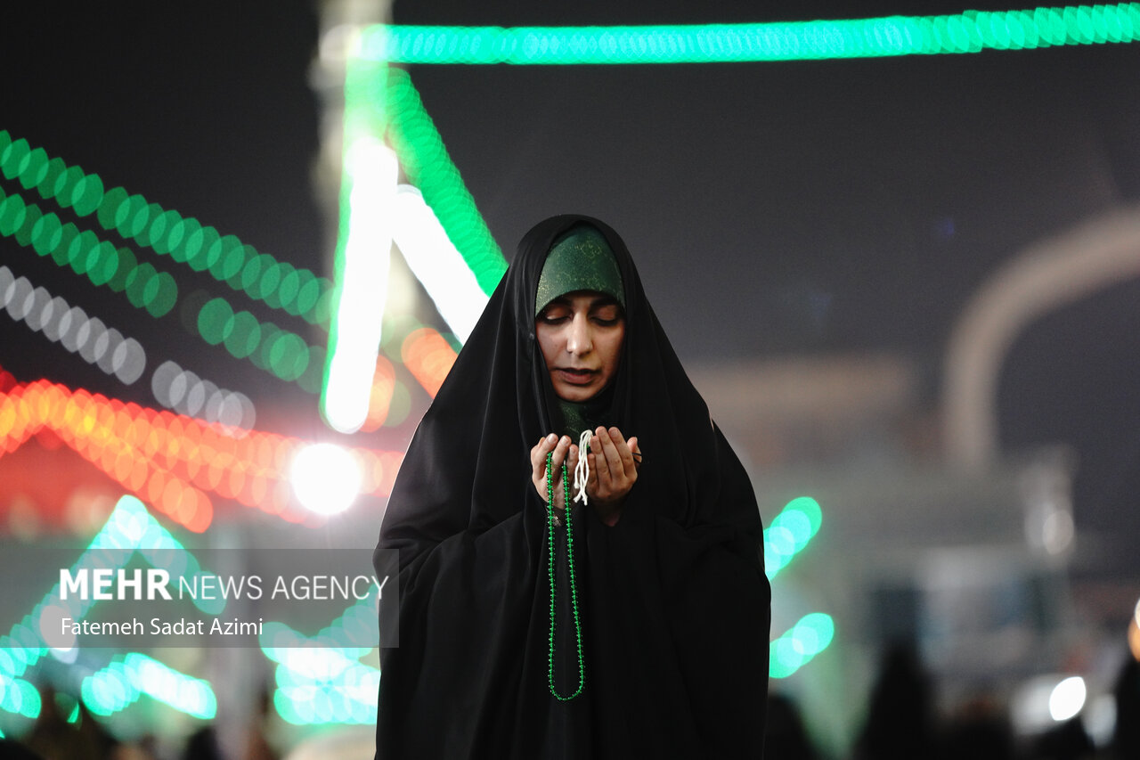 شب نیمه شعبان در مسجد جمکران