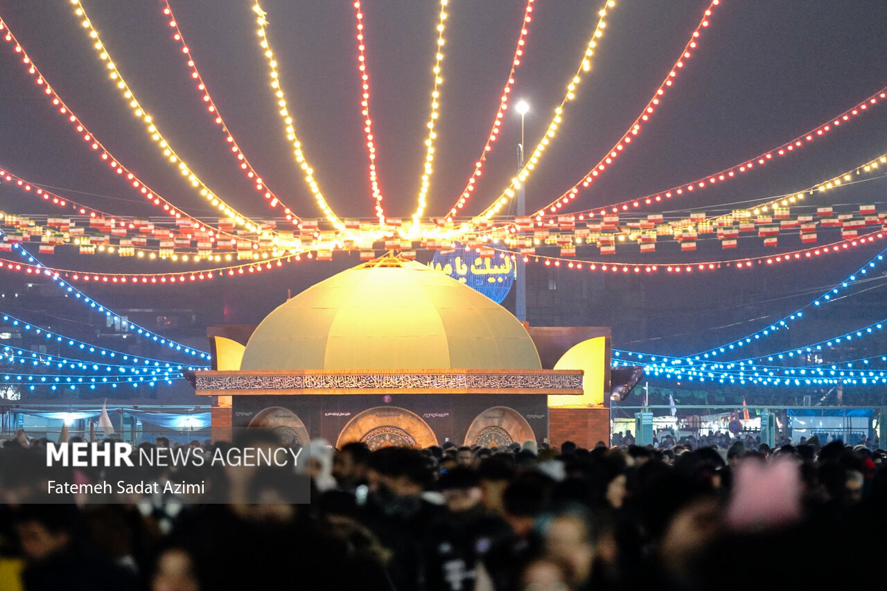 شب نیمه شعبان در مسجد جمکران